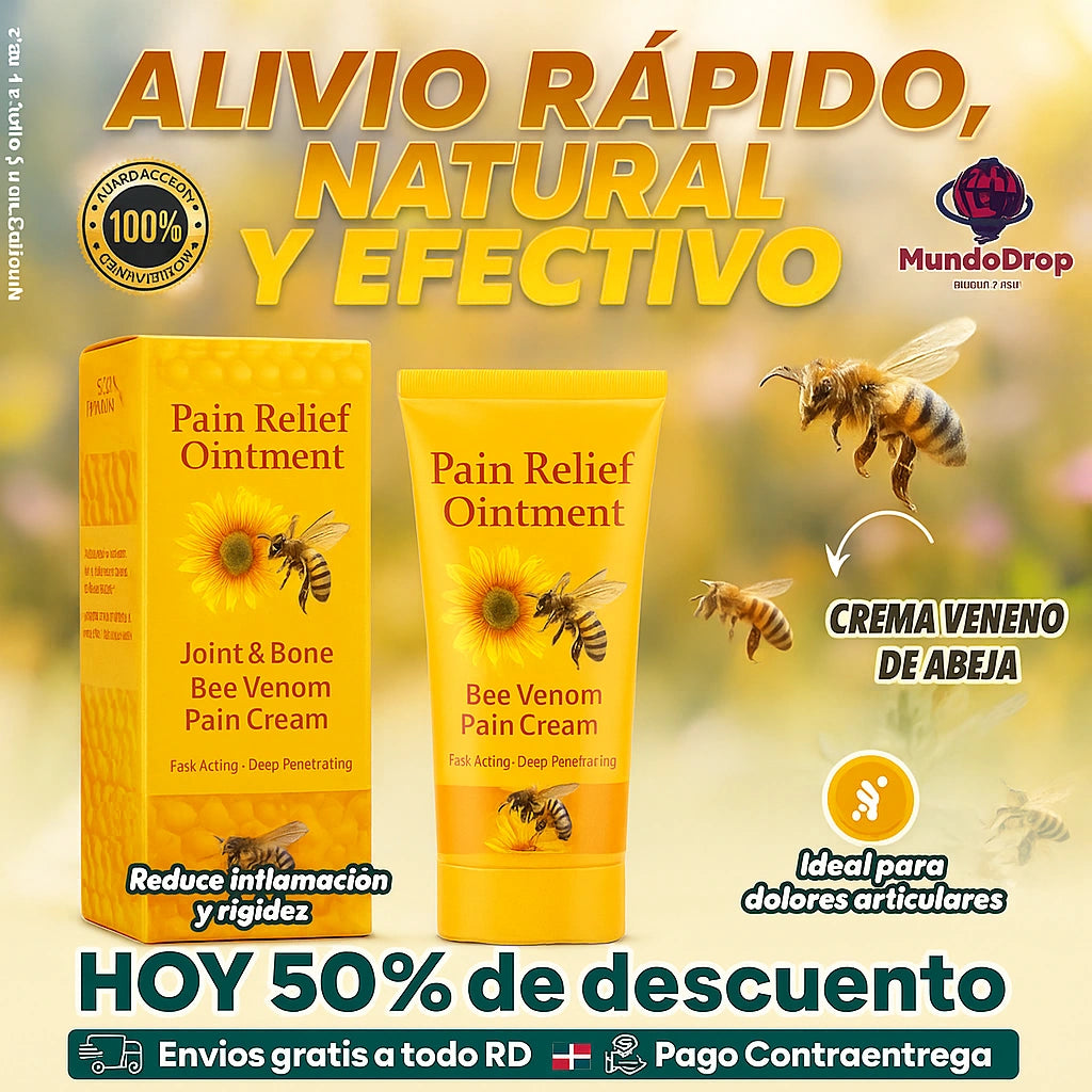 ¿Ta’ jarto del dolor en las rodillas? 🦵 Ponte Bee Venom y recupera el swing 🐝🔥 NUEVO EMPAQUE!