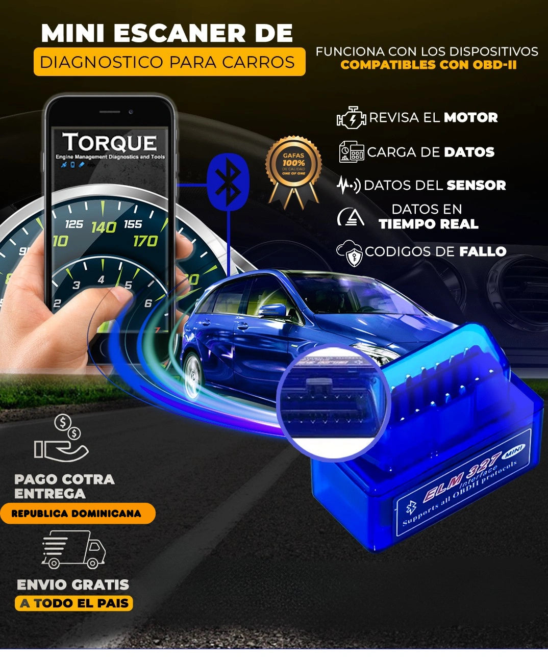 SOLUCIONA LA FALLA DE TU CARRO CON EL SCANNER DIAGNOSTICO OBD