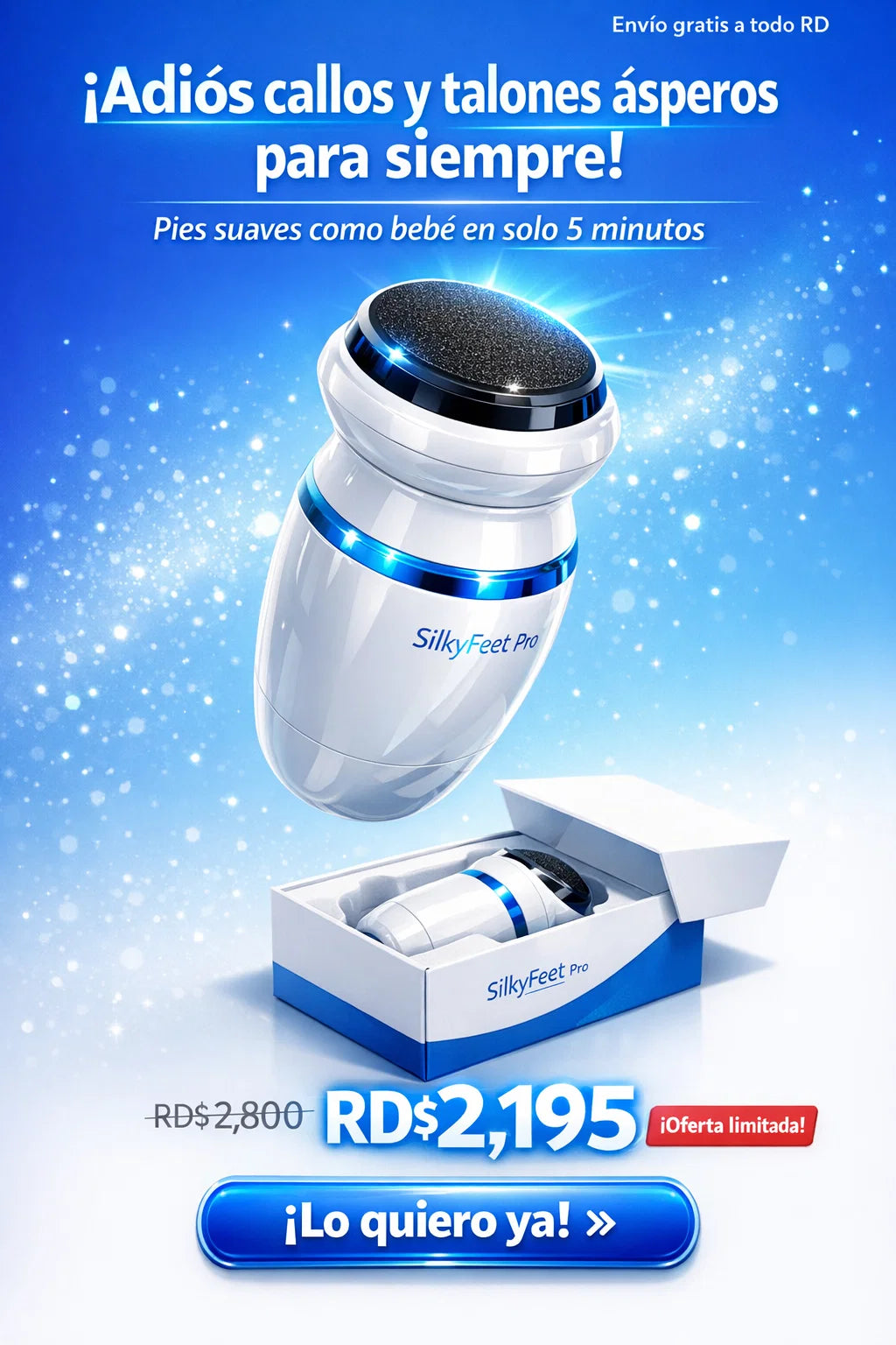 SilkyFeet Pro: Suavidad Profesional en Tu Casa! Pies de Seda en 5 Minutos