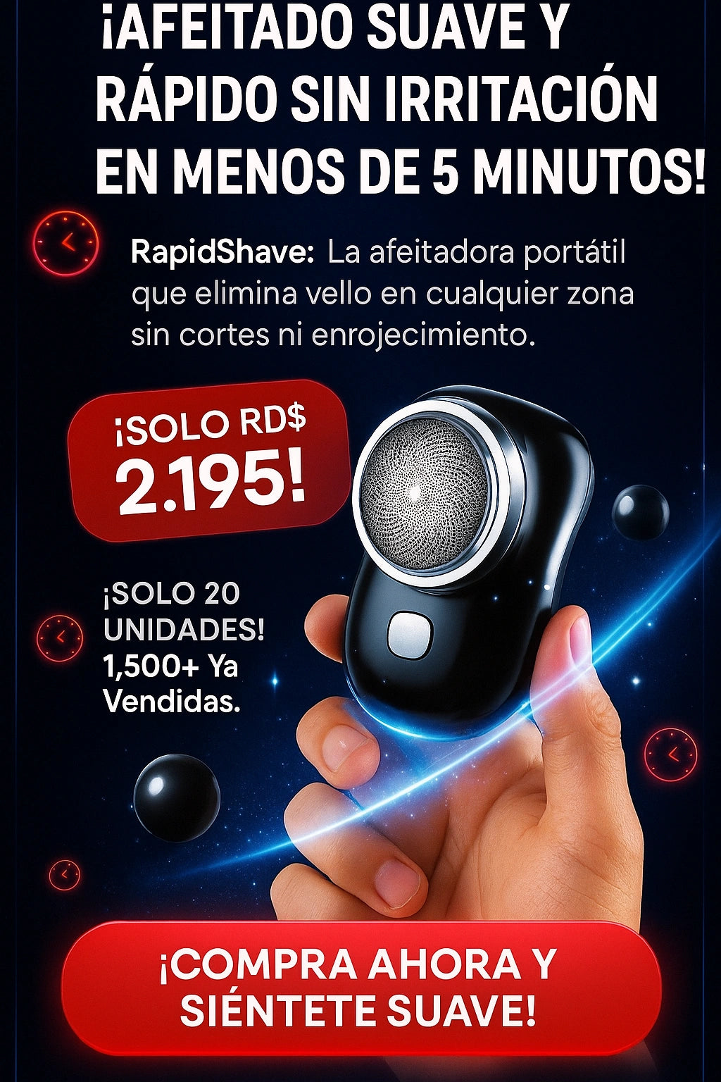 Di adiós a la irritación y recórtate suavecito con RapidShave