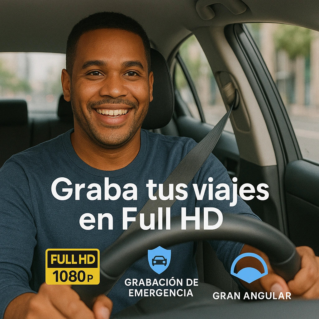 Cámara para Carro 3 EN 1 1080P / Frontal, Interior y Trasera.