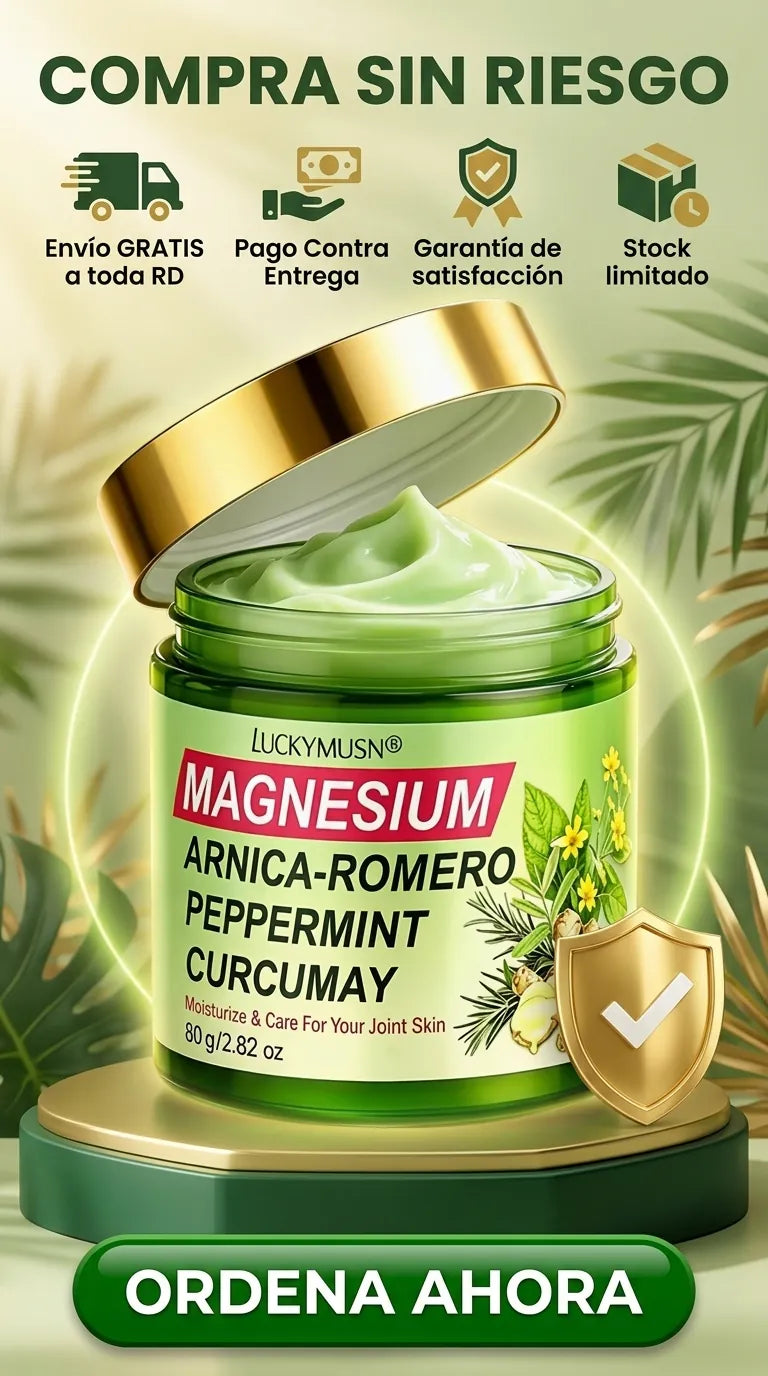 Crema de Magnesio con Arnica, Romero y Curcuma 80g