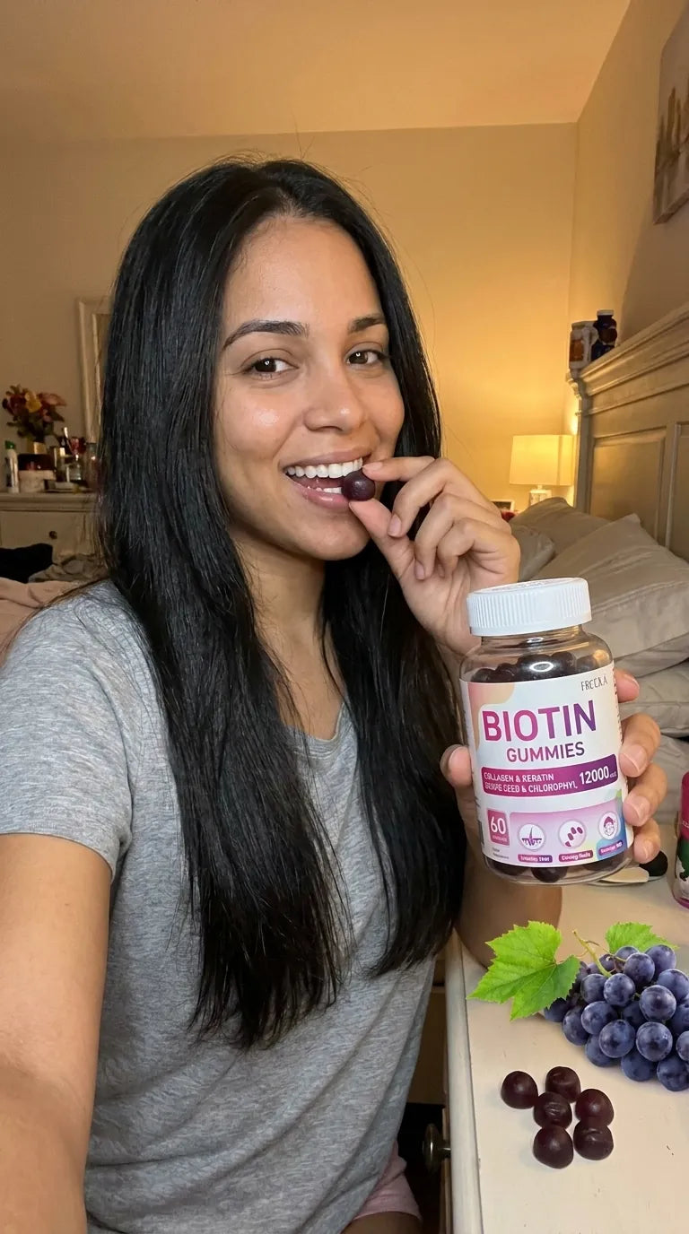 Gomitas de Biotina 12000MCG con Colageno y Queratina